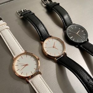Set of 3 minimalist wrist watches (like MVMT)